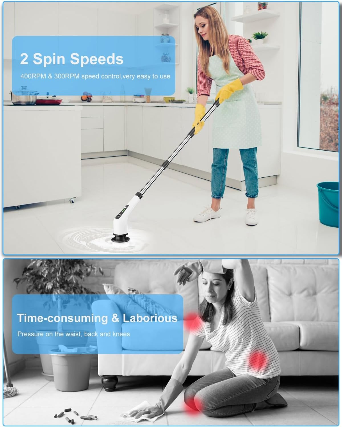 9 in 1 Electric Cleaning Brush | فرشاة تنظيف كهربائية