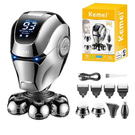 Kemei 5-in-1 Electric Razor | ماكينة حلاقة كهربائية